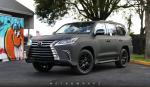 Lexus LX570 Dead Matte Black by MetroWrapz 2018 года